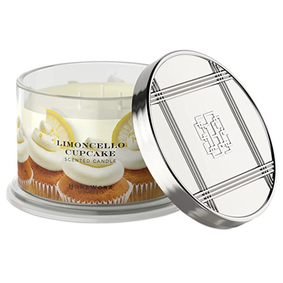 HomeWorx Limoncello Cupcake Scented 4-Wick Candle - Picture 2 of 7